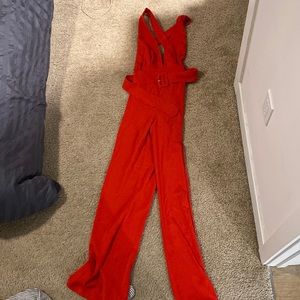 Like new red jumpsuit from Revolve